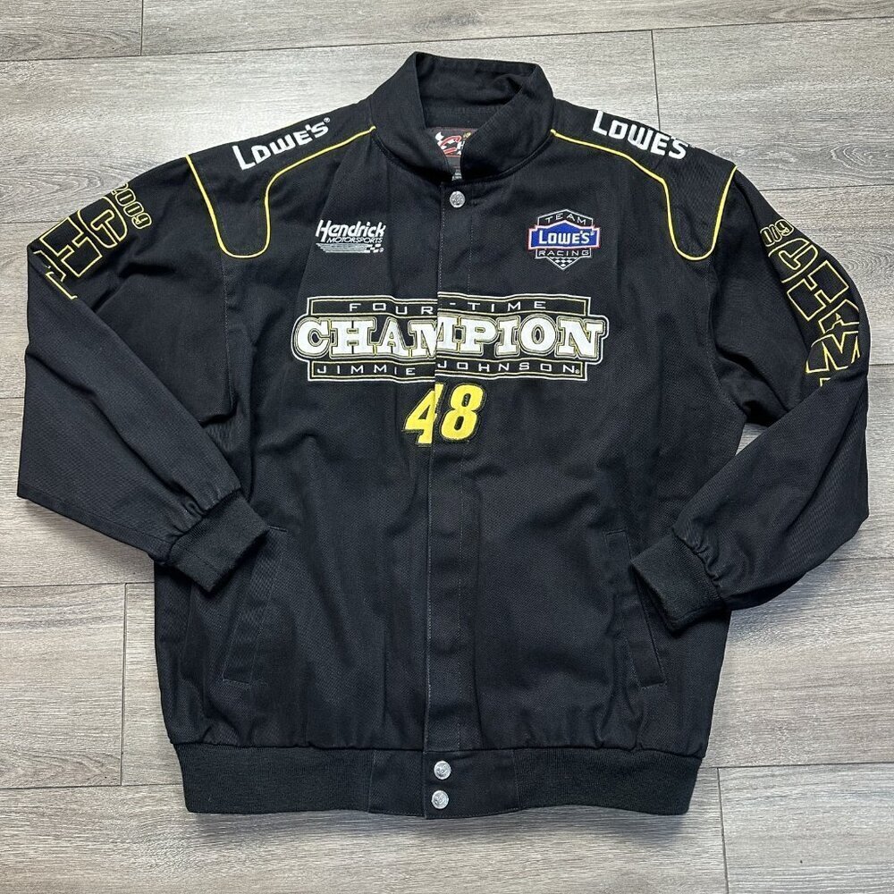 2009 NASCAR Jimmie Johnson 48 4 Time Champion Jacket Size XL Chase Authentics